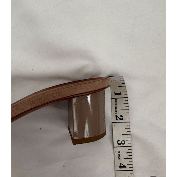 Aquatalia Vero Cuoio Nadeen Suede Mule 100% Leather Taupe Sandal Size 8.5 Classy - Picture 7 of 7